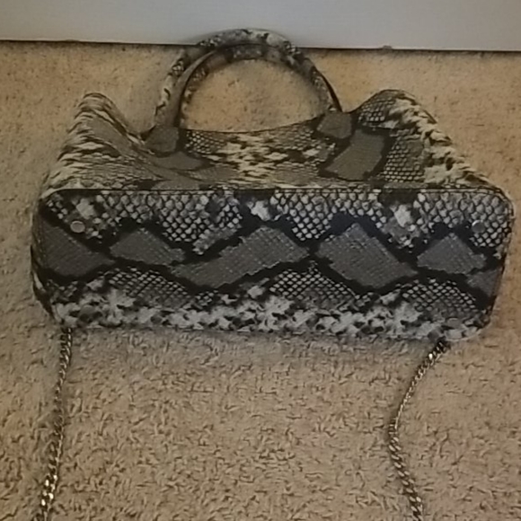 Aldo Snake Skin Leather Shoulder Purse Satchel - Picture 3 of 7